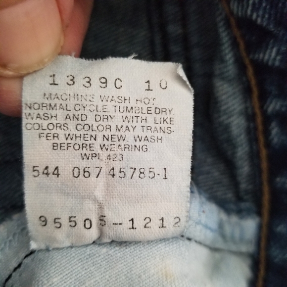 Vintage Levi’s Denim Midi Skirt Made in USA High Rise Size 9 - Picture 4 of 9